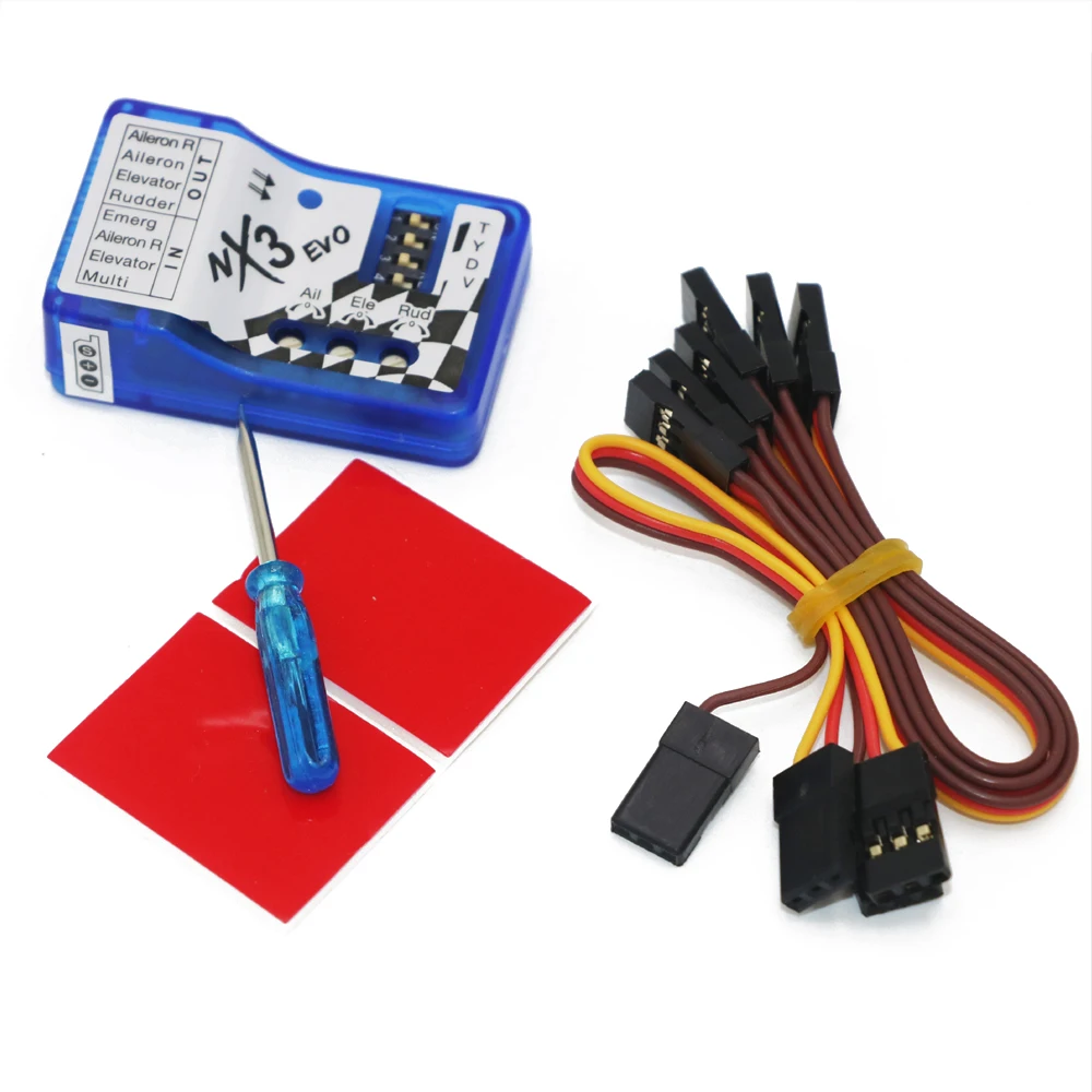 

Wholesale 1pcs Fixed-wing flight gyro balancer NX3 EVO Flight Controller Board Stabilization Controller For 3D 2D flight