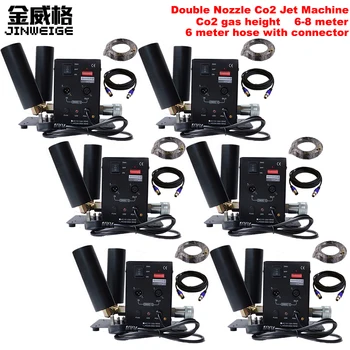 

Free Shipping 6pcs/lot Double Nozzle Co2 Jet Machine 6 Meter Hose DMX Stage Effect Party CO2 Jet Machine
