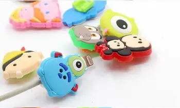 

Cute Cartoon Mickey Stitch Cable Protector 24 Characters to Choose For iPhone Charging Cable Covers 500pcs/lot
