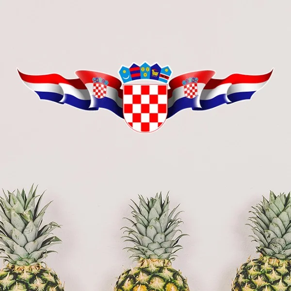 Croatia National Emblem Country Symbol Mark Pattern Removable Wall