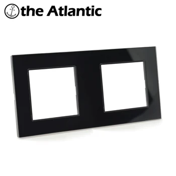 

DIY For Wall Switch Socket Only Frame Glass Panel White Tempered Glass Panel Frame Singel,Double,Triple,Quadruple Panel