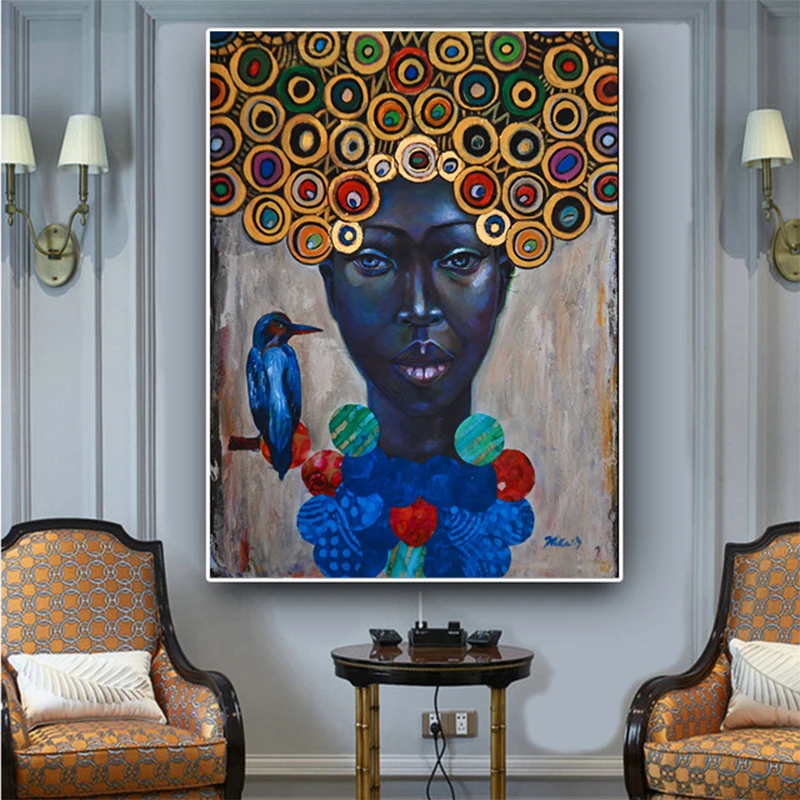 

Modern Africa Art Canvas painting dropship poster and print wall art pictures for living room bedroom HD photo prints no frame
