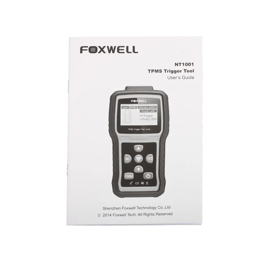 FOXWELL NT1001 TPMS триггер инструмент декодирование датчик шины ID режим проверки РЧ-ключ FOB система контроля давления в шинах тестер