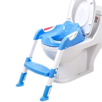 

Baby Toilet Seat Drop Shipping Baby Folding Potty Trainer Seat Chair Adjustable Ladder Portable Child Potty Kids Toilet Seat