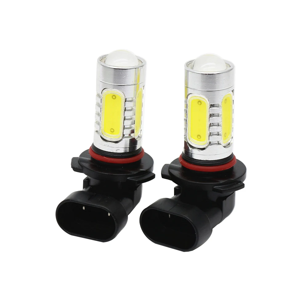 

YSY 2Pcs White lamp 7.5W COB LED 6000K H4/H7/H11/H16/9005/9006 5 COB Bulb Car Auto Light Driving Fog Lamp 12V DC