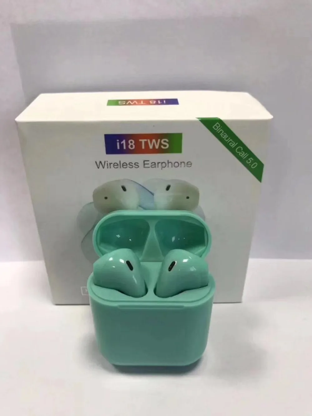 

Bluetooth TWS I18 headset Wireless earbuds Touch Control earphone for iphone TWS headset bluetooth