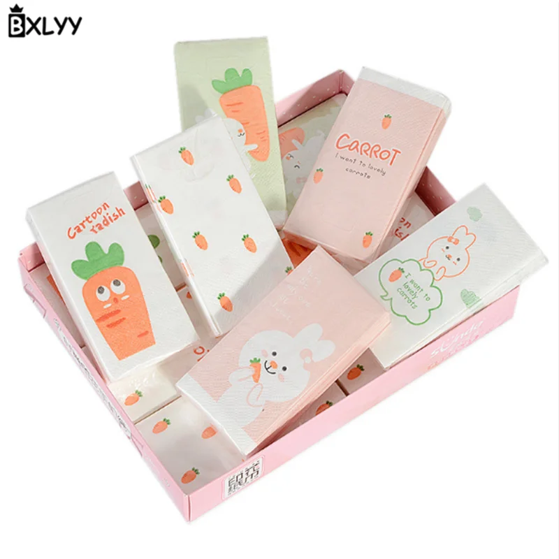 

BXLYY Printed Handkerchief Paper Packet Napkin Paper Original Pulp Three-layer Portable Children's Birthday Party Decoration.7z