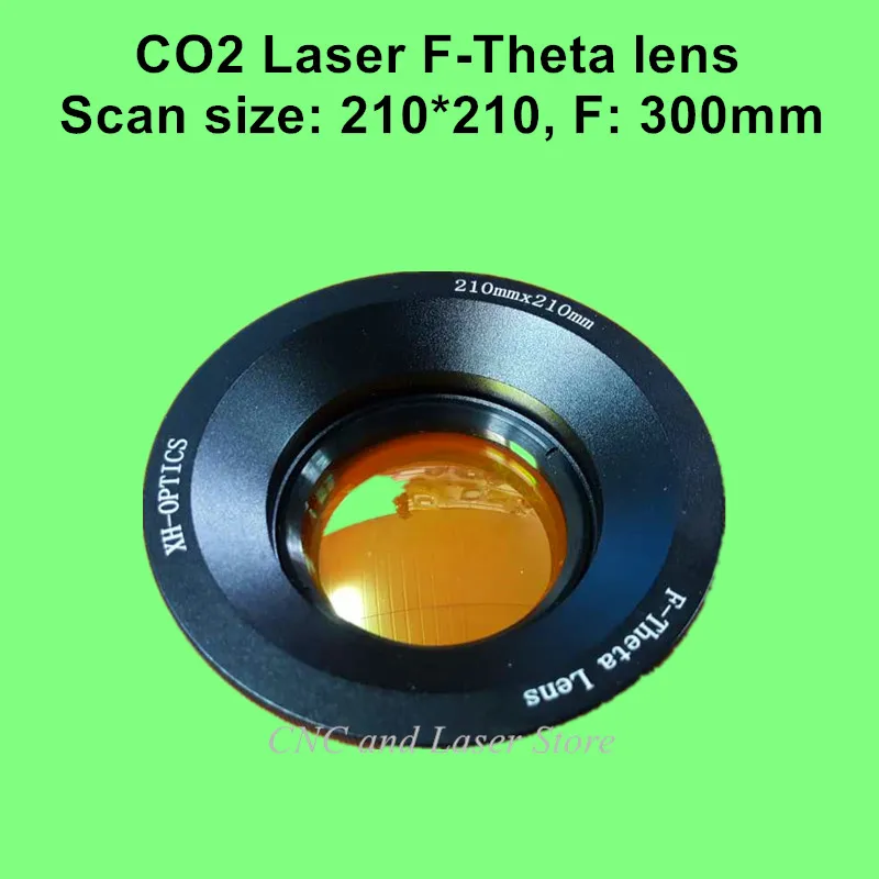 CO2 laser focus lens 210*210mm, CO2 Laser scanning lens, USA ZnSe, F