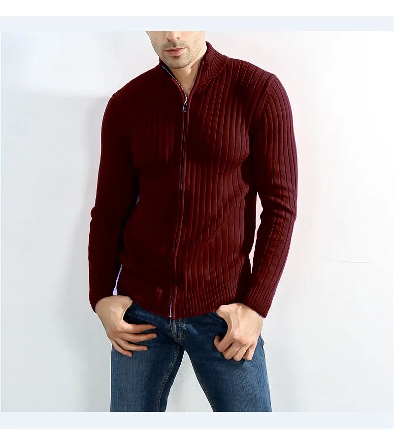 FAISIENS Зимний большой размер 9XL мужской свитер на молнии с длинным рукавом мужской свитер темно-синий черный мужские свитера