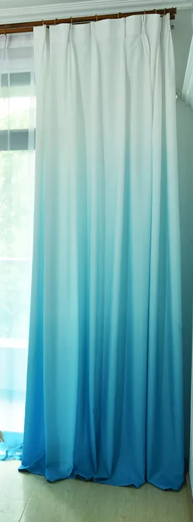 blue curtains Шторы градиент шторы плотные шторы для спальни занавески тюль для окон занавески тюль тюлб для гостиной штора тюль тюль органза тюль и шторы - Цвет: blue curtains