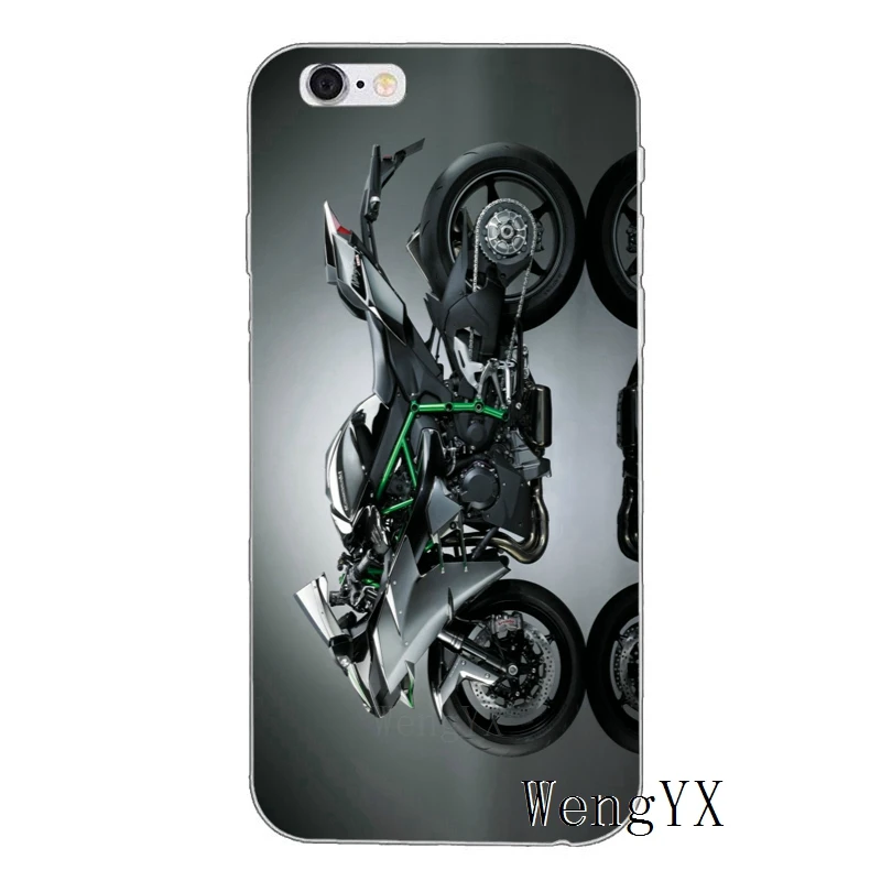 Kawasaki Ninja Zx R спортивный мотоцикл для iPhone X XR XS Max 8 7 plus 6s 6 plus SE 5S 5c 5 4S 4 iPod Touch чехол мягкий чехол для телефона - Цвет: Motorcycle-A-04