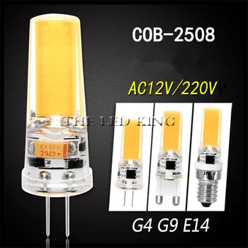 

Led G4 G9 COB Lamp Bulb Dimming Lighting COB SMD AC DC 12V 220V 3W 6W 9W Replace Halogen Lights Spotlight Chandelier Bombillas