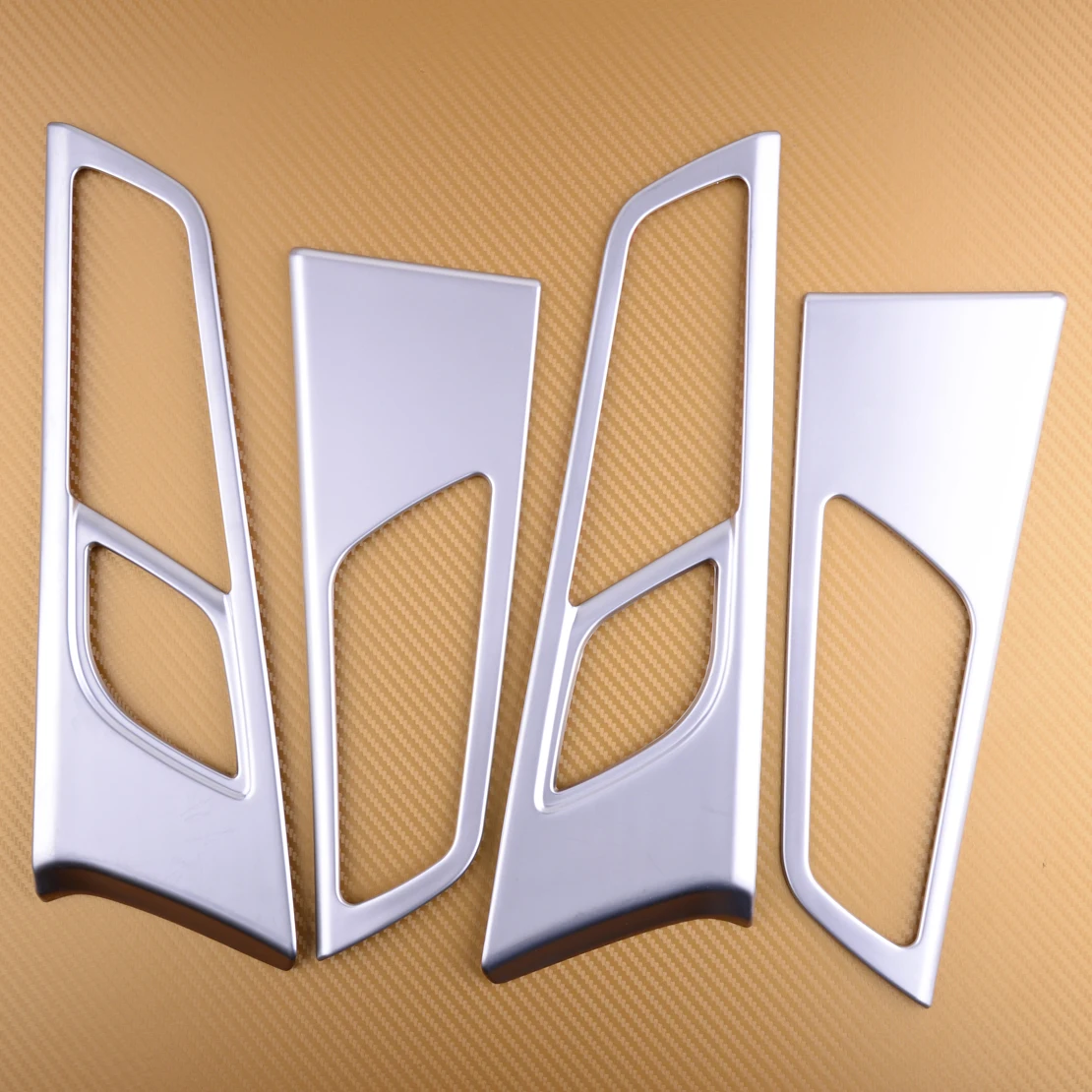 

beler 4PCS Car Styling Chrome Interior Side Door Handle Bowl Cover Trims Molding Fit For Hyundai Tucson 2015 2016 2017