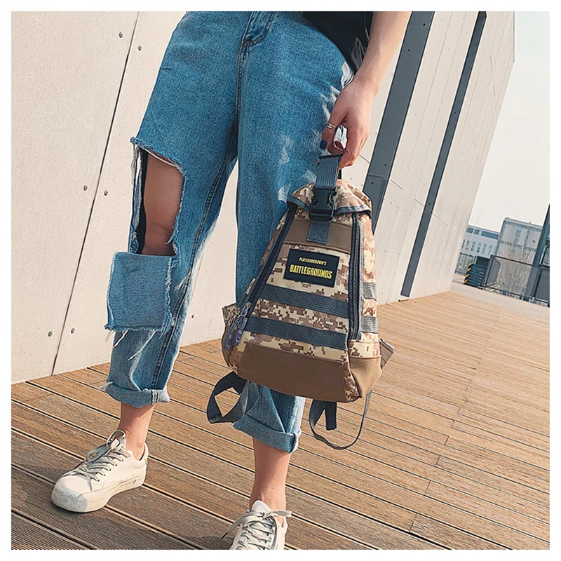  Game Playerunknown's Battlegrounds PUBG Cosplay Level 1 Backpack Teens Adult Knapsack Multi-functio