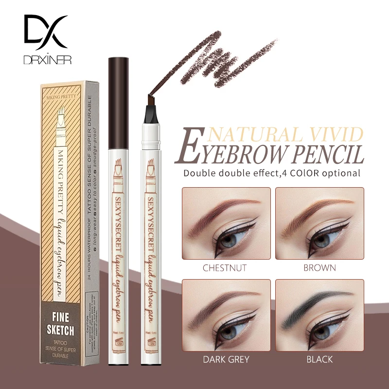 

Drxiner eyebrow pencil Microblading Eyebrow Tattoo Pen Fine Sketch Liquid Eyebrow Pen Waterproof Tattoo Durable Eye Brow Pencil