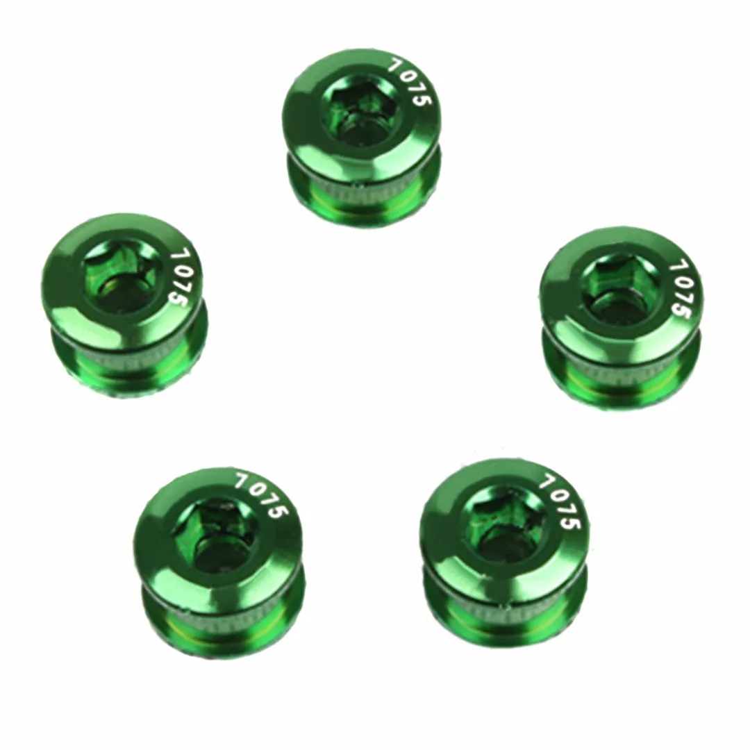 5Pcs Bike Disc Screw Aluminum Mountain Road Bicycle Cycling Single Crank Chain Ring Wheel Bolt 1.5g Bike Crankset Disc Screws