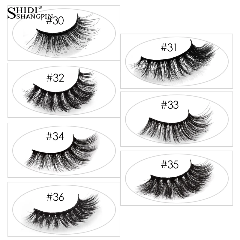 

LANJINGLIN 100 pairs mink lashes 3d natural false eyelashes 21 style eyelash extension hand made makeup full strip lashes