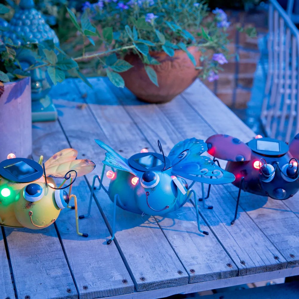 

Three Crawling Lnsects Solaire Light Outdoor Decoation Lighting Solar Lamp Animal Outdoor Lantern LED Solar Garden Light Decor