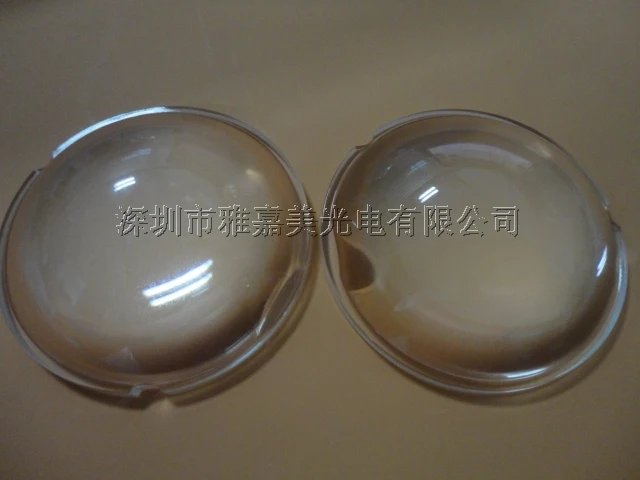 

Optical glass lens Diameter 75MM With two notches plano convex lens, High power LED lens