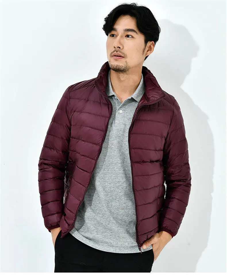 9Colors 90% white duck down jacket men winter ultralight thin male parka coat man brand clothing Muls High quality outwear MD701-16