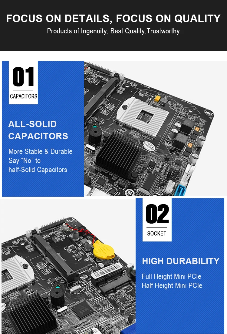 JINGSHA HM55 Motherboard Core i3/i5/i7 PGA 988 CPU with Dual Channel 18/24-bit LVDS SATA 3Gb/s Mini PCI-E for AIO thin client