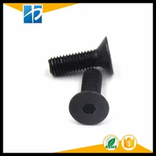 (10 pc/lot) M5,M6,M8 *L =8~50mm DIN7991 class 10.9 black oxide Hex socket flat countersunk head cap toy screw