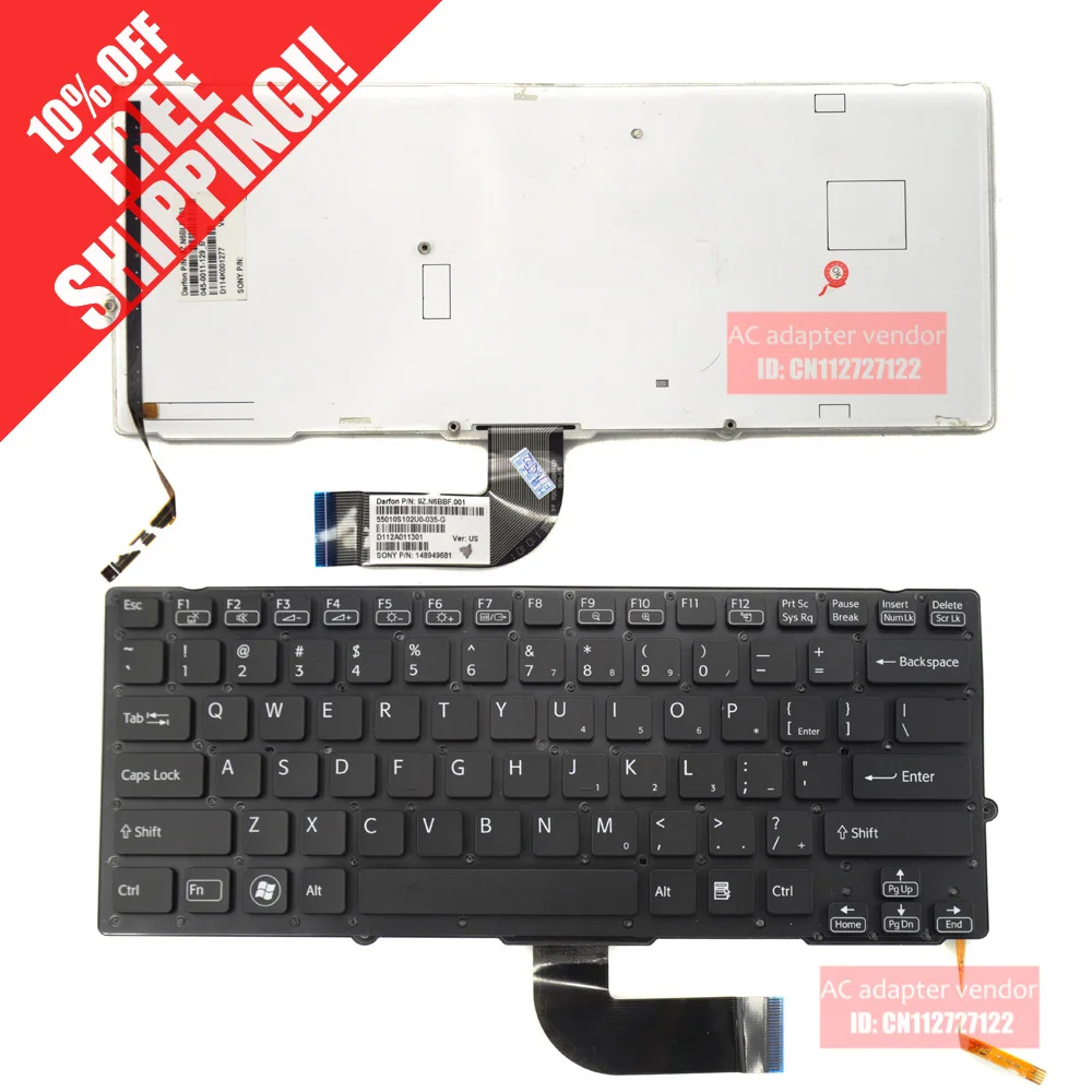 

FOR Sony VPCSB18GA VPCSB18GG VPCSB18GH Black laptop keyboard