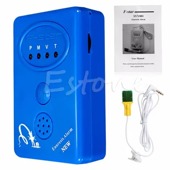 

2017 Blue Bedwetting Enuresis Adult Baby Urine Bed Wetting Alarm +Sensor With Clamp APR14_30