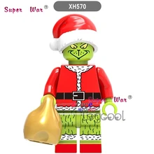 1 шт. модель строительные блоки действие Супергерои Grinch Обучение Образование лучшие diy игрушки для детей подарок