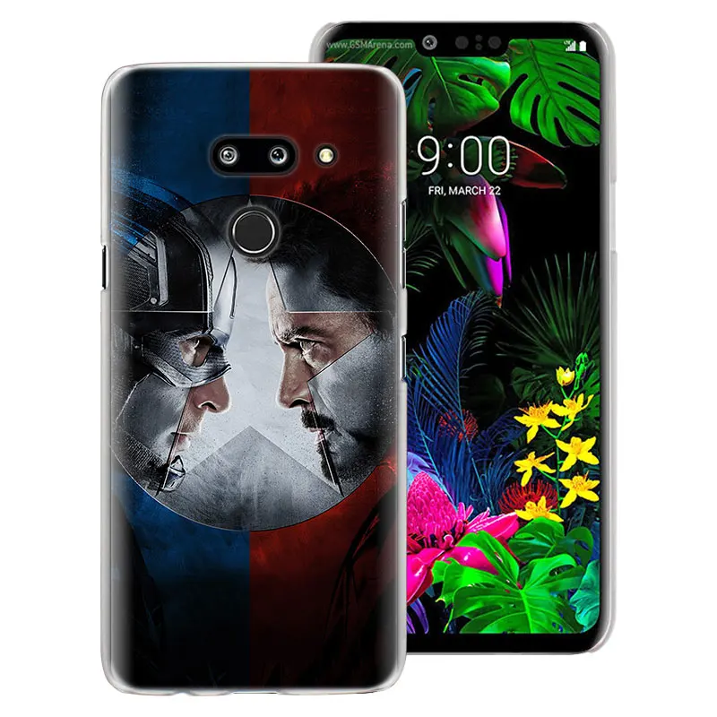 Чехол для телефона Marvel, Мстители, супергерои, чехол для LG G7, G8, ThinQ, G5, G6, V30, V40, V50, ThinQ, Q6, Q7, жесткий чехол-накладка