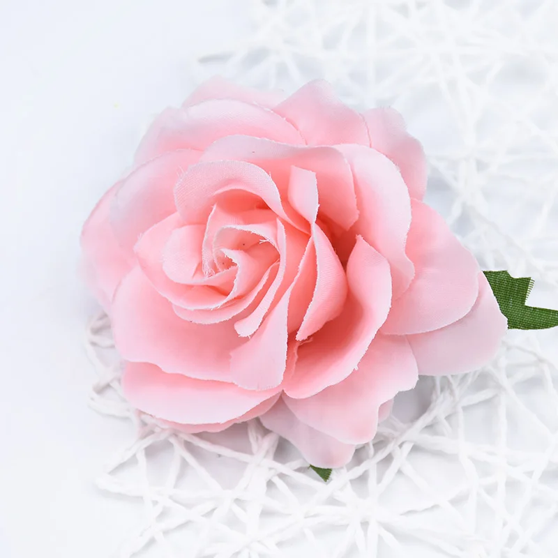 10 см Высокое качество шелковые розы цветок стены Свадебный домашний Декор Рождество diy брошь Свадебные Аксессуары Распродажа искусственные цветы - Цвет: Flesh pink