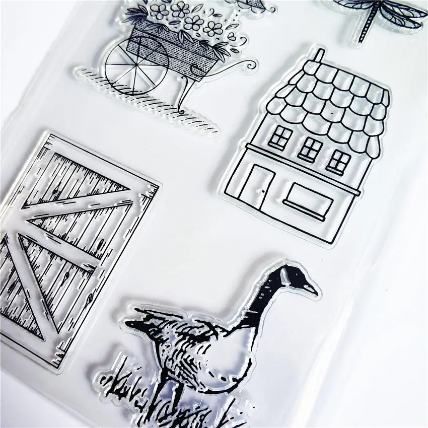 

Hot sale The duck store Transparent Clear Stamps / Silicone Seals Roller Stamp for DIY scrapbooking photo album/Card Making