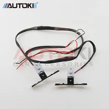 Автомобильный светодиодный фонарь Autoki, DRL, Devil Eyes, мотоцикл, Demon Evil Eyes, 2,5, для фар, мини-проектор, объектив H1 w/отключаемый контроллер, провода, сделай сам