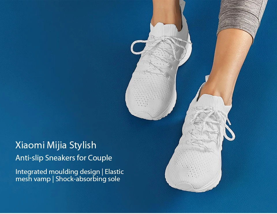 Xiaomi Mijia Sports Man ShoesSneaker 2 Uni-Moulding Techinique New Fishbone Lock System Elastic Knitting Vamp Sports (1)