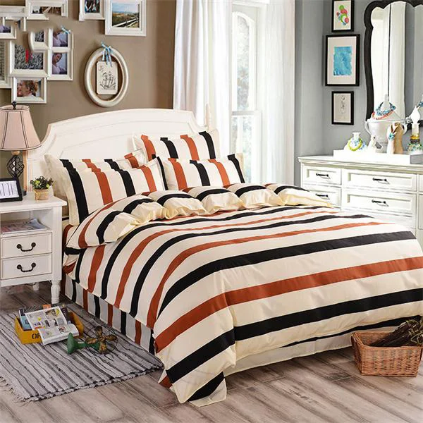 

Cute 4PCS Sheets Quilt Pillowcase Bedding Set Full Twin King Twin Size Duvet Cover Bedding Sets Without Comforter