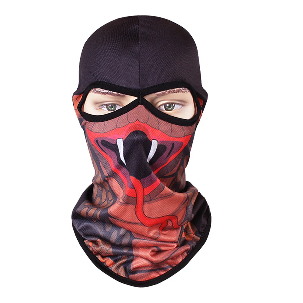 Новая Балаклава с животными, мотоциклетная маска, тактическая Балаклава, маска для лица, дышащая маска для лица, мотоциклетная Байкерская мотоциклетная маска, маска с черепом - Цвет: ABX02-11