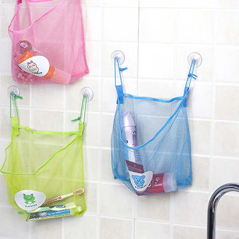 Creative Dual suction cups Hanging Organizers nets bathroom Baby Toy