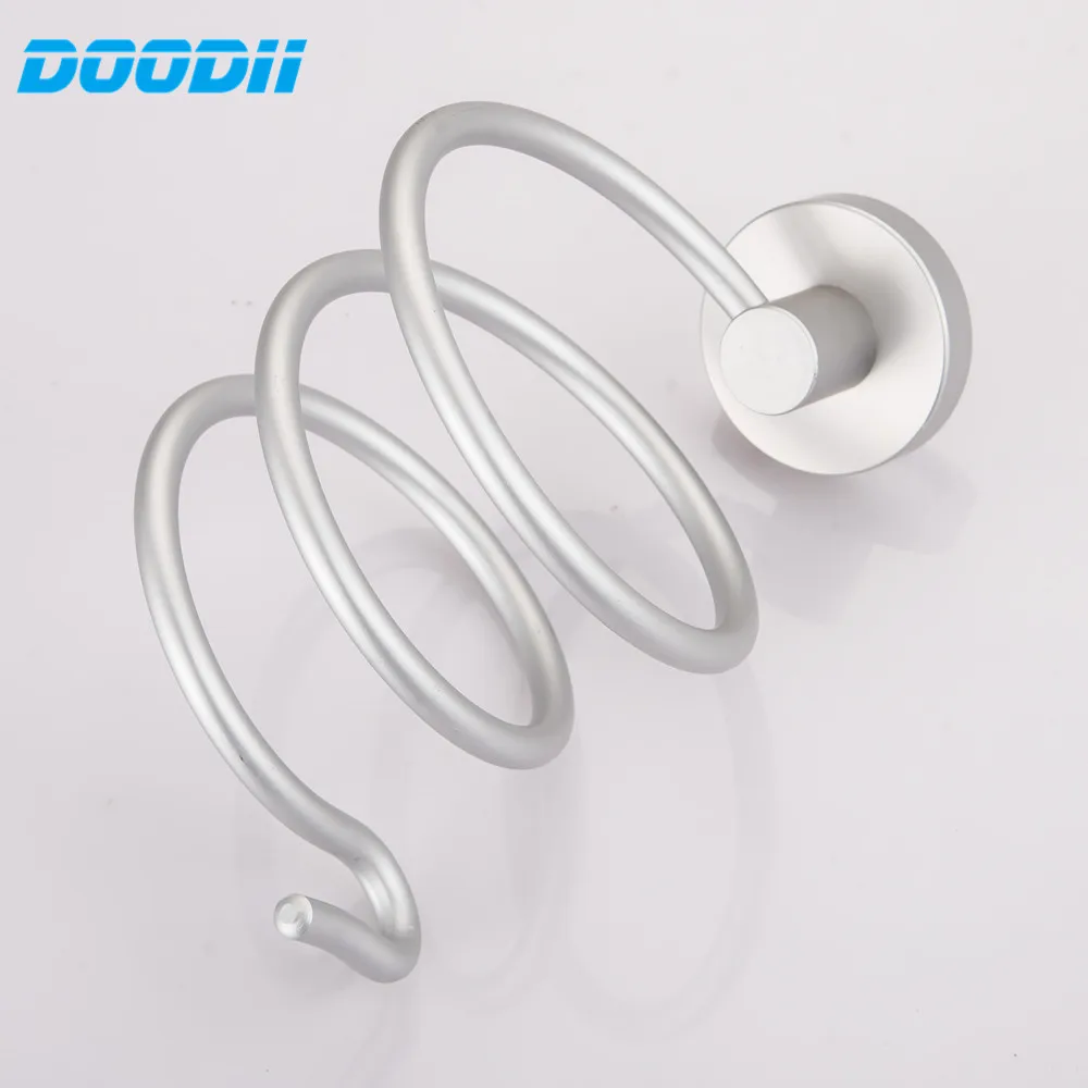 DooDii Wall Mounted Hair Dryer Drier Comb Holder Rack Stand Set Storage Organizer New Excellent Quality Popular New