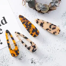 Новые Модные Простые заколки для волос акриловые леопардовые зажимы для слов для женщин девочек заколка для волос устройство для создания прически