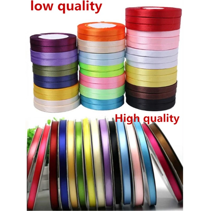 

High Quality 5 Metres of 3/8" 10mm width Double Faced Satin Ribbon - Choose from 18 Colours High Quality AA7712