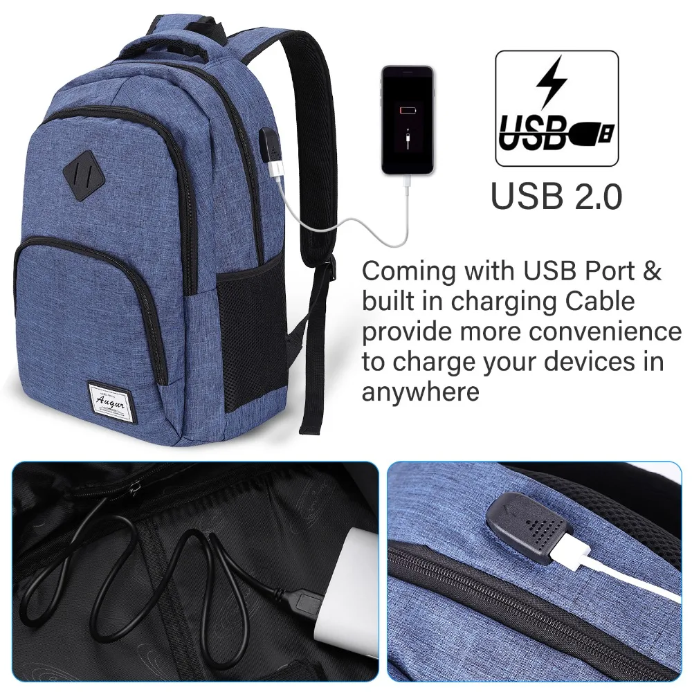 Unisex School Bag Multifunction USB charging Men 15inch Laptop Backpacks For Teenager Fashion Men and Women Travel backpack (1)