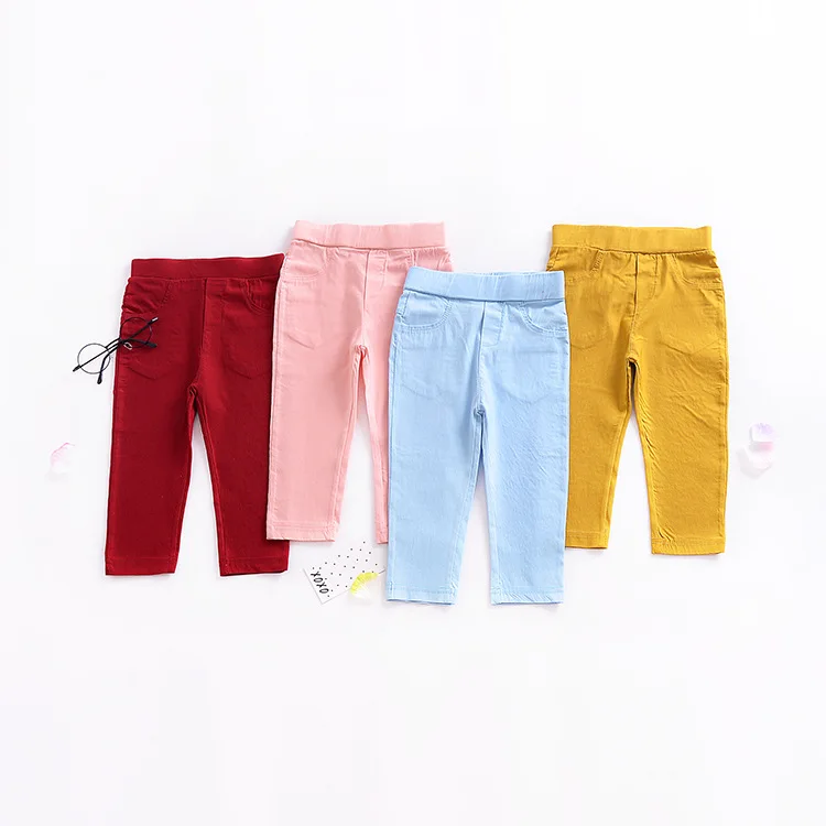 Новинка года; брендовые Детские брюки-стрейч для маленьких мальчиков и девочек повседневные брюки ярких цветов; От 1 до 6 лет