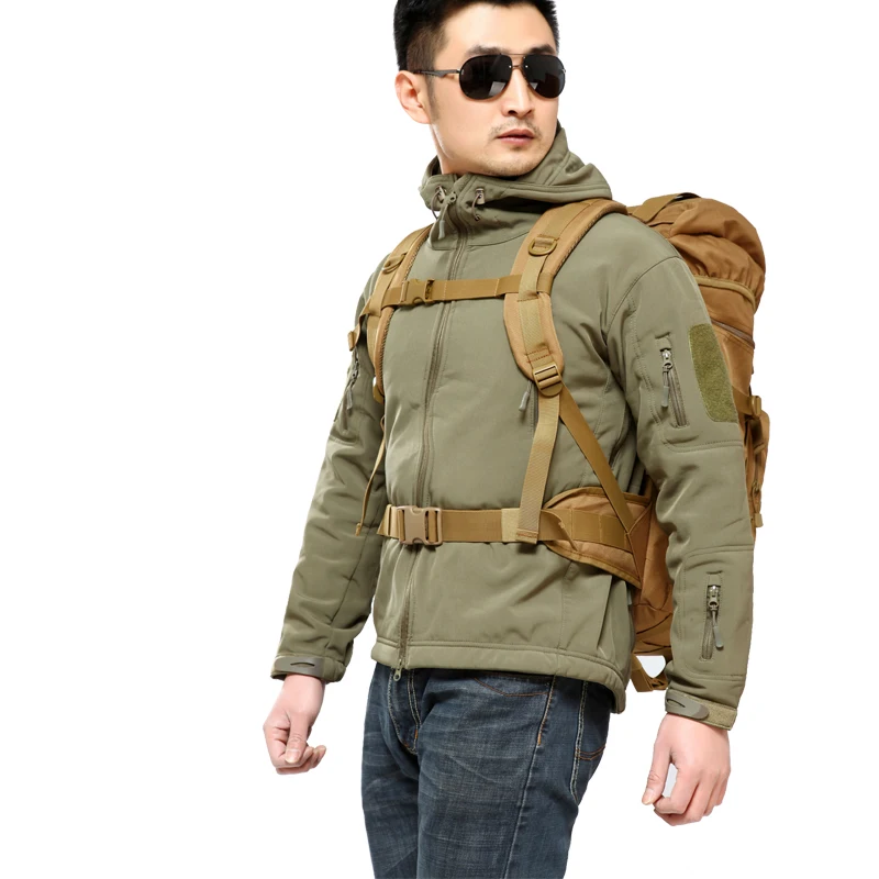  Military Tactical Backpack 50L large Capacity Camping Bags Mountaineering bag Men's Hiking Rucksack
