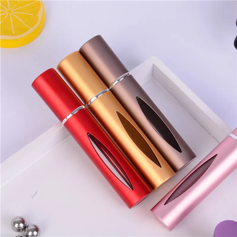 

1Pc 10ML Refillable Perfume Bottles with Steel Roller Balls Gradient Essential Oil Roller on Empty Bottles For Travel Use
