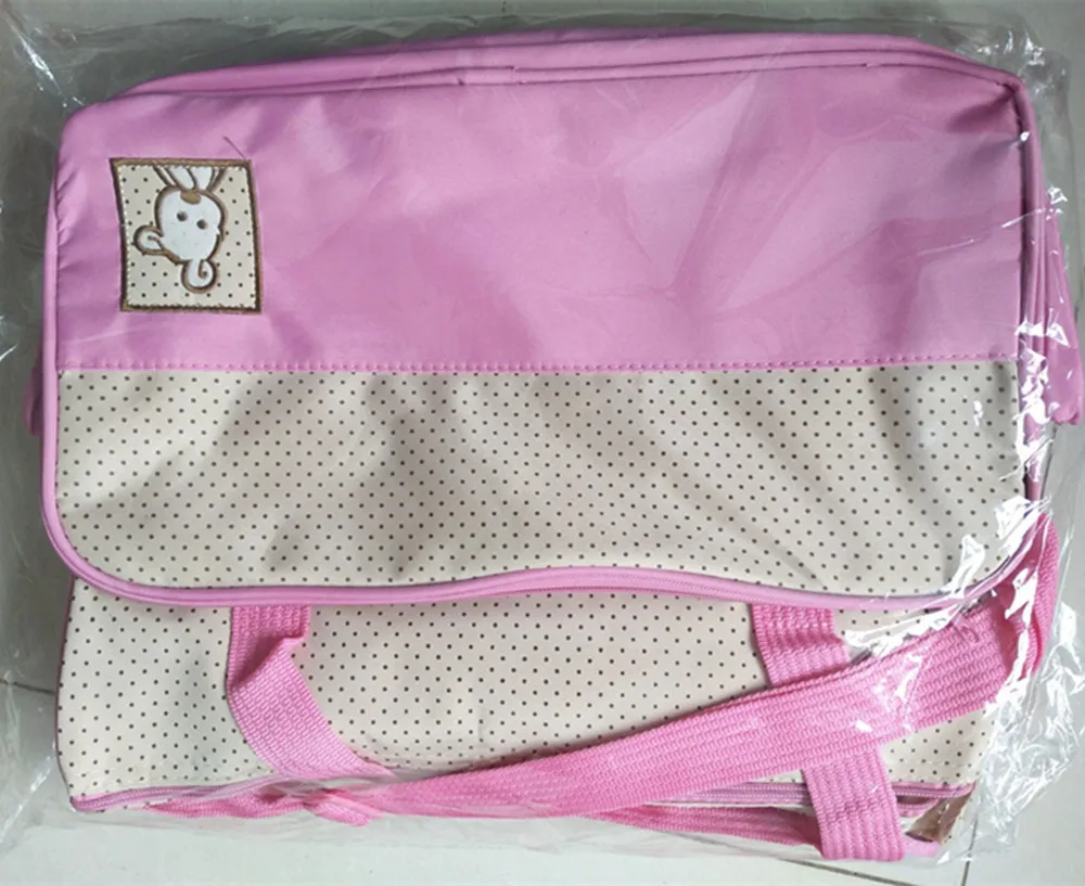 Maternity dress five-piece bag waterproof multi-function fashion large capacity diaper bag baby bag