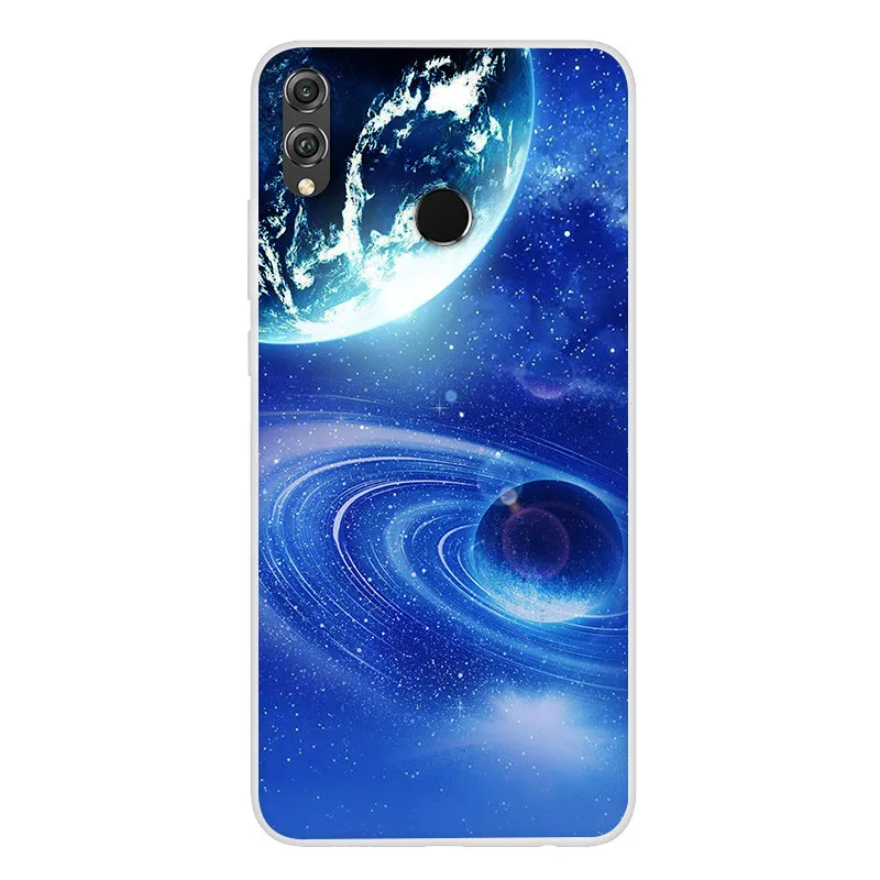 Чехол для Honor 8X 6 5 дюйма чехол Huawei мягкий из ТПУ с принтом космической планеты 8 X X8