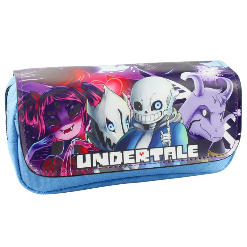 Nouvelle Arrivée Jeu Undertale Crayon Cas Sac Étudiant Papeterie Poche Maquillage Cosmétique Sac De Rangement