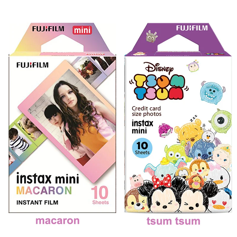 

Fujifilm Instax Mini Instant Film Macaron & Tsum Tsum Photo Paper 20 Sheets For Mini 8 9 7s 7c 70 90 25 Share SP-1 SP-2 Camera