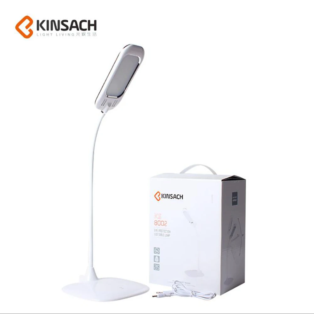 

5W Eye Protect Light Table Lamp 3 Level Ligth Zoom Bendable USB Powered Touch Sensor Control Reading Desk Lamp Book Light KS8002