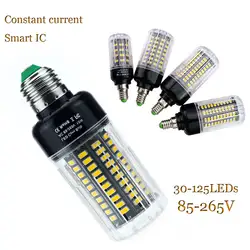 E27 светодиодные лампы Смарт IC SMD5736 E27 E14 светодиодные лампы AC 85 В-265 В 3 Вт 5 Вт 7 Вт 9 Вт 12 Вт 15 Вт 18 Вт мозоли без мерцания люстра
